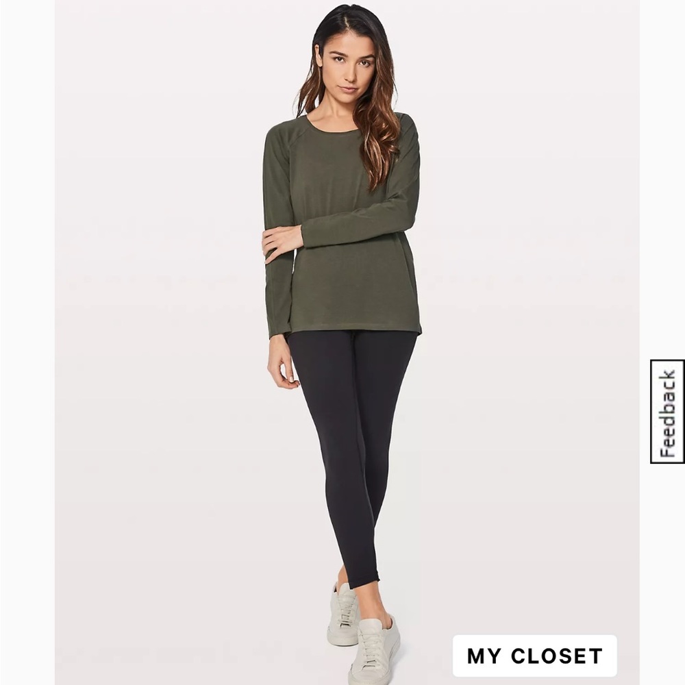 Lululemon Ever Ready long sleeve Dark Olive